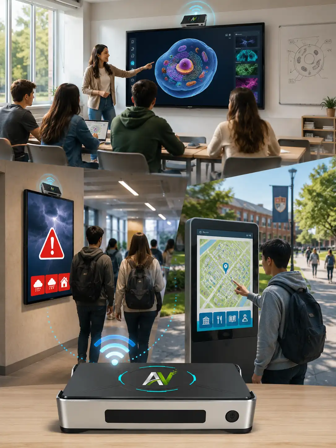 Engage and inform audiences anytime, anywhere with ease for Education Purpose