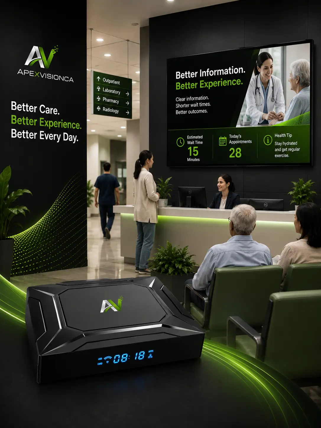 ApexVisionCA Healthcare Lobby Experience