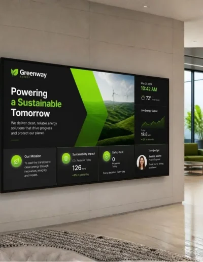 hero slider 1 for Digital Signage Software.